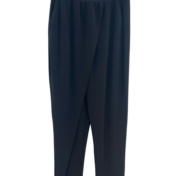 Cinq a Sept Shana Jersey Pants‎ Drapey Front Stretch Black Size Small - Picture 5 of 13